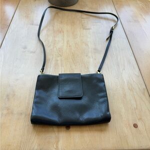 Fossil Black Leather Crossbody Bag
